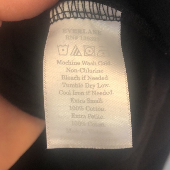 Everlane Black A-line Tee Dress XS - Picture 5 of 6